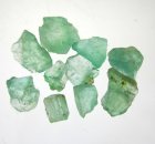 (image for) Parcel 10 pcs Rough Bluish Green Emerald Crystal 7,19 carat Natural Crystal Transparent-Translucent Afghanistan Purchase Now!