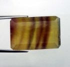 (bild för) Bra Pris Fin Flerfärgad Randig Flourit 30,77 carat Oktagon Slipning från Argentina Köp Nu!
