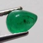 (image for) Good Price Nice Quality Top Dark Green Zambian Emerald 0,70 carat Pear Cabochon Cut Good Colour & Quality Purchase Now!