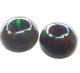 (image for) Good Price Parcel 2 pcs Top Luster Black Opal 0,70 carat Round Cabochon Very Good Quality & Nice Colour´s from Ethiopia Purchase Now!