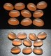 (image for) Good Price Parcel 10 pcs Orange Cat´s Eye Moonstone 5,36 carat Oval Cabochon Cut with Sharp Eye´s from Sri Lanka Purchase Now!