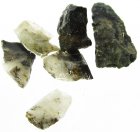 (bild för) Bra Pris Parti 6 st Hög Intressant Små Bitar Malm med Guld Korn i Matrix totalt 1,85 gram Naturliga Brottstycken Med Korn Bra Kvalitet Spännande Samlarstuff från Bergslagen Sverige Köp Nu!