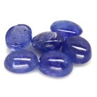 (image for) Good Price Parcel 6 pcs Violetish Blue Tanzanite 11,09 carat Oval Cabochon Cut Very Nice from Tanzania Purchase Now!