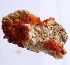 Mycket Vacker Vanadinit 160 gram Sällsynt Mineral från Mibladen Marocko