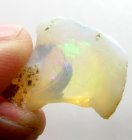 (bild för) Bra Pris Sällsynt Rå Oslipad Lystrande Somalisk Opal 14,25 carat Naturlig Kristall Mycket Fin Kvalitet & Färg Sprakande Köp Nu!