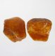 (image for) Good Price Parcel 2 pcs Very Nice Quality Rough Uncut True Amber 32,30 carat  Good Colour Transparent-Translucent from Baltic Sea Purchase Now!