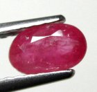(image for) Good Price Very Nice Pinkish Red - Purple Red Ruby 0,60 carat Oval Cut Nice Luster & Price Worthy Quality from Madagascar Purchase Now!