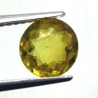 (bild för) Bra Pris Topp Lyster Gulgrön Sphene (Titianit) 1,05 carat Rund Slipad Mycket Fin Kvalitet från Madagaskar Köp Nu!