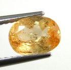 (bild för) Bra Pris Sällsynt Äkta Obehandlad Imperial Orange Topas 1,53 carat Oval Slipad Ouro Preto, Minas Gerais, Brazil Köp Nu!