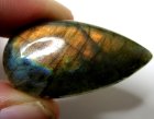 (bild för) Bra Pris Mycket Fin Kvalitet Regnbågs Lystrande Labradorit 48,67 carat Dropp Cabochon Slipning Suverän Lyster & Färgspel från Madagaskar köp Nu!