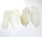 (bild för) Bra Pris Parti 4 st Rå Oslipad Äkta Bergkristall (Färglös Kvarts) 226 carat Naturlig Terminerad Kristall Fin Kvalitet från Brasilien Köp Nu!