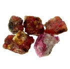 (image for) Good Price Parcel 5 pcs Rare Purplish Red Ruby 16,67 carat Natural Crystal with Matrix Nice Quality & Colour from Jagdlek Afganistan Purchase Now!