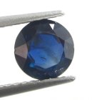 (bild för) Bra Pris Fin Kvalitet Vacker Djup Blå Safir 1,26 carat Rund Slipning Härlig Färg från Afrika Köp Nu!