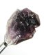 (bild för) Bra Pris Obehandlad Rå Oslipad Violett med Vit Kvartsbandad Ametist 33,36 carat Naturlig Kristall Bit Fin Färg & Kvalitet från Brasilien Köp Nu!
