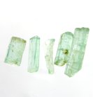 (bild för) Bra Pris Parti 5 st Rå Sällsynt Blåaktigt Grön Smargad Kristall 3,58 carat Naturlig Kristall Transparent-Transl. Afghan Köp Nu!