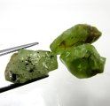 (image for) Parcel 3 pcs Good Price Rough Uncut Olive Green Peridot 25,11 carat Natural Crystal Transparent-Transluc. Pakistan Purchase Now!