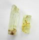 (bild för) Bra Pris Parti 2 st Transparent Oslipad Gulgrön Heliodor 7,36 carat Naturlig Kristall från Brasilien Köp Nu!