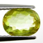 (image for) Good Price Very Beautiful Neon Yellow Green Sphene (Titianite) 1.21 carat Oval Cut Very Fine Quality & Luster from Madagascar Buy Now!