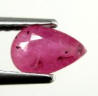 (image for) Good Price Very Nice Pinkish Red - Purple Red Ruby 0,53 carat Pear Cut Nice Luster & Price Worthy Quality from Madagascar Purchase Now!