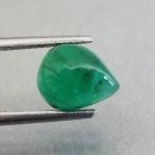 (image for) Good Price Nice Quality Green Zambian Emerald 0,67 carat Pear Cabochon Cut Good Colour & Quality Purchase Now!