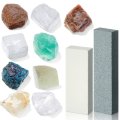 (bild för) Bra Pris Mohs Hårdhet Test Kit 11-delar, 9 Mineral att Prova med & 2 porslinsplattor för Streckprov Köp Nu!