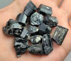 (image for) Good Price Parcel 14 pcs Nice Interesting Shorl (Black Tourmaline) 480,45 carat Natural Crystal Large Piece´s from Afganistan Purchase Now!