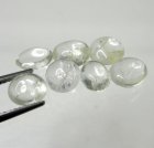 (image for) Good Price Parcel 7 pcs Very Rare Forsterite 6,38 carat Oval/Semi-round Cabochon Collector Stone from Burma Purchase Now!
