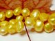 (bild för) Guld gul Sötvattenspärlor Nugget 6-7 mm 37-39 cm/str.
