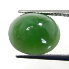 (bild för) Bra Pris Mycket Fin Jämn Grön Aventurin 7,62 carat Oval Cabochon Slipning Suveränt Bra Kvalitet & Färg från Afrika Köp Nu!
