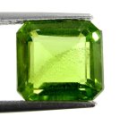 (bild för) Bra Pris Mycket Fin Topp Grön Peridot 5,29 carat Oktagon Slipad Mycket Fin Lyster & Kvalitet från Pakistan Köp Nu!