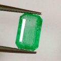 Bra Pris Mycket Sällsynt Etiopisk Vacker Grön Smaragd 1,54 carat Oktagon Slipning Fin Kvalitet&Lyster Köp Nu!