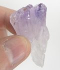 (bild för) Bra Pris Vacker Obehandlad Rå Oslipad Violett Ametist Spets 17,4 Gram Naturligt Terminerad Kristall Finaste Kvalitet från Brasilien Köp den Nu!