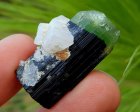 (image for) Good Price Beutiful Green Cap Tourmaline 88,93 carat Natural Crystal with Feldspar from Kunar Afganistan Purchase Now!