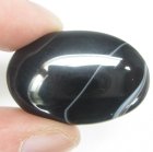 (image for) Good Price Very Beutiful Striped Agate 45,18 carat Oval Cabochon Cut Sincerly Nice Colour & Quality from Brazil Purchase Now!