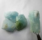 (bild för) Bra Pris Parti 4 st Fin Obehandlad Akvamarin 227 carat Naturlig Kristall från Skardu Pakistan Köp Nu!