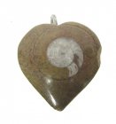 Bra Pris Unikt Smycke Fossil Ammonit i Matrix 14,40 gram Polerat Hänge med Ögla från Marocko Köp Nu!