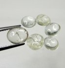 (image for) Good Price Parcel 6 pcs Very Rare Forsterite 5,45 carat Oval/Semi-round Cabochon Collector Stone from Burma Purchase Now!