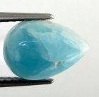 (image for) Good Price Rare Very Beutiful Blue Larimar 2,73 carat Pear Cabochon Cut Outstanding Quality & Colour from Dominican Republic Purchase Now!