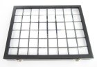 (bild för) Bra Pris Etui för ädelstenssamlingen med låsbart lock i glas, inklusive 48 st 30x30 mm box. Storlek på lådan är 280x210 mm Köp Nu!