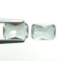 (bild för) Bra Pris Parti 2 st Topp Lystrande Multi Färgspelande Mystik Kvarts 0,72 carat Kudd Slipning Mycket Fin Kvalitet Spännande Matrial för Smyckestillverkare Köp Nu!