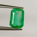Bra Pris Mycket Sällsynt Etiopisk Vacker Grön Smaragd 1,25 carat Oktagon Slipning Fin Kvalitet&Lyster Köp Nu!