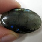 (bild för) Bra Pris Mycket Fin Kvalitet Regnbågs Lystrande Labradorit 30,66 carat Oval Cabochon Slipning Suverän Lyster & Färgspel från Madagaskar köp Nu!