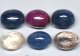 (image for) Good Price Untreated Parcel 6 pcs Certifierad 1 pcs Ruby & Sapphire 21,30 carat Oval Cabochon Cut Fine Luster & Quality from Tanzania Purchase Now!