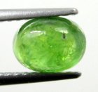 (bild för) Bra Pris Mycket Fin Grön Tsavorit Granat 1,41 carat Oval Cabochon Mycket Bra Slipning & Lyster från Tanzania Köp Nu!