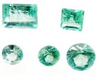 (image for) Good Price Parcel 5 pcs Rare Top Green Emerald 0,42 carat Mix Cut High Quality from Panjshir Valley Afganistan Purchase Now!