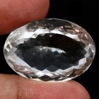 (bild för) Bra Pris Topp Lystrande Äkta (Bergkristall) Vit Kvarts 59,95 Ct Oval Slipning Kvalitet VVS Köp Nu!