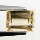 (bild för) Bra Pris Sällsynt Äkta Obehandlad Imperial Intensiv Orange Topas 0,82 carat Baguett Slipad från Ouro Preto, Minas Gerais, Brazil Köp Nu!