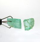 (image for) Parcel 2 pcs Rough Bluish Green Emerald Crystal 3,61 carat Natural Crystal Transparent-Translucent Afghanistan Purchase Now!