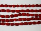 (image for) String Red Sandstone approx 70 carat Polished Oval Drilled Nice Quality