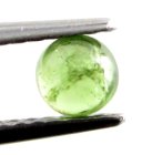 (bild för) Bra Pris Mycket Fin Grön Tsavorit Granat 0,38 carat Rund Cabochon Mycket Bra Slipning & Lyster från Tanzania Köp Nu!